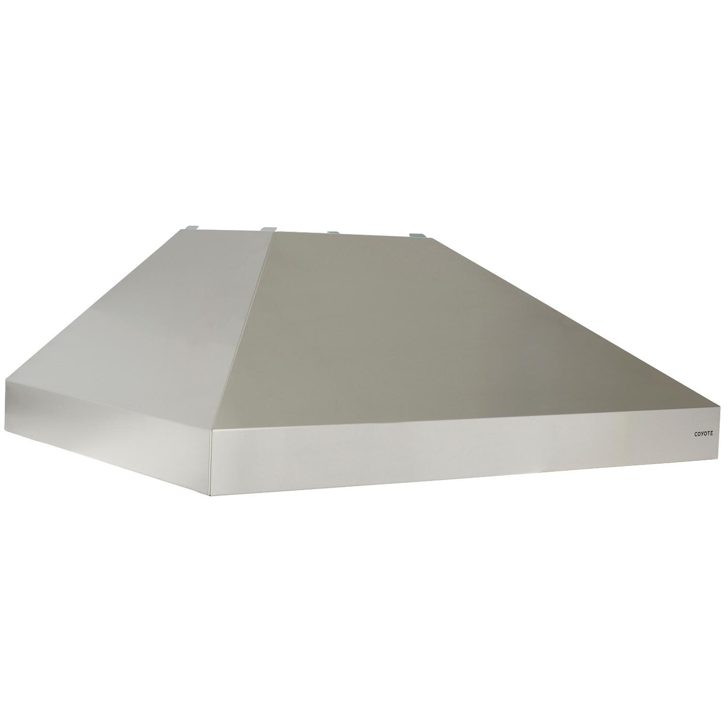 Coyote 42-Inch Stainless Steel Outdoor Vent Hood - Blower Not Included - C1HOOD42