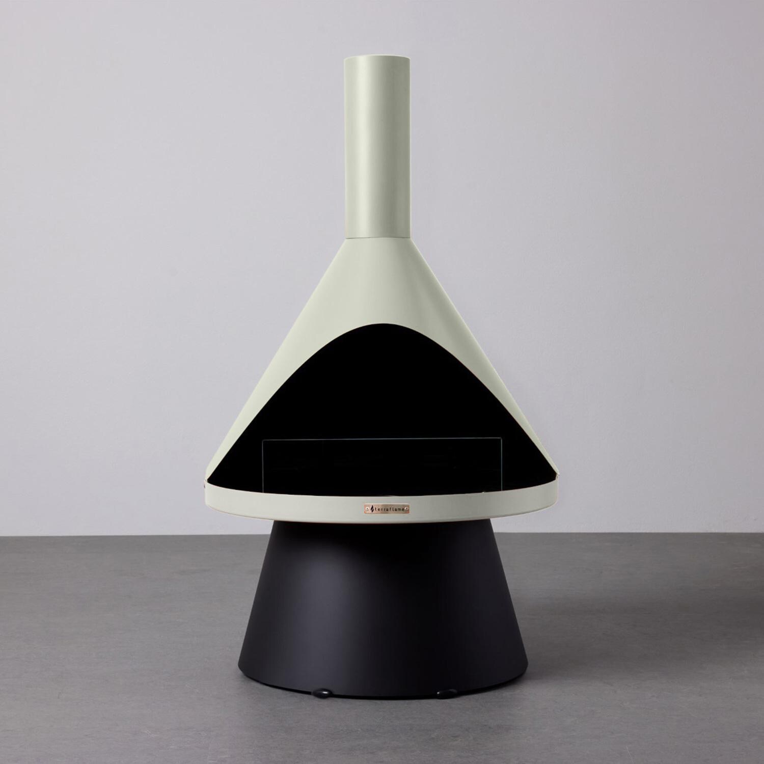 TerraFlame Lloyd Modern Gel Fuel Fireplace - Dove Green - Display thumbnail