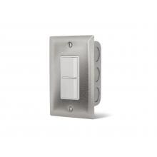 Infratech 240V Flush Mount In-Wall Single Stacked Duplex Switch - 14-4300 image
