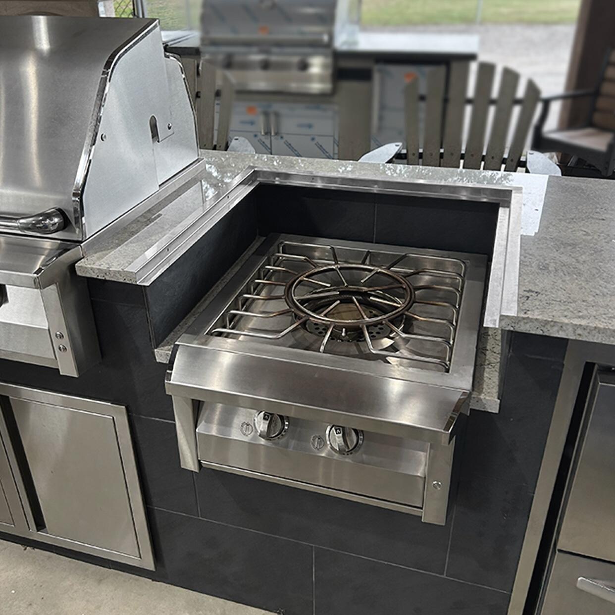 Built-In Cutting Board w/ Trim Kit - Above Power Burner - Lifestyle thumbnail