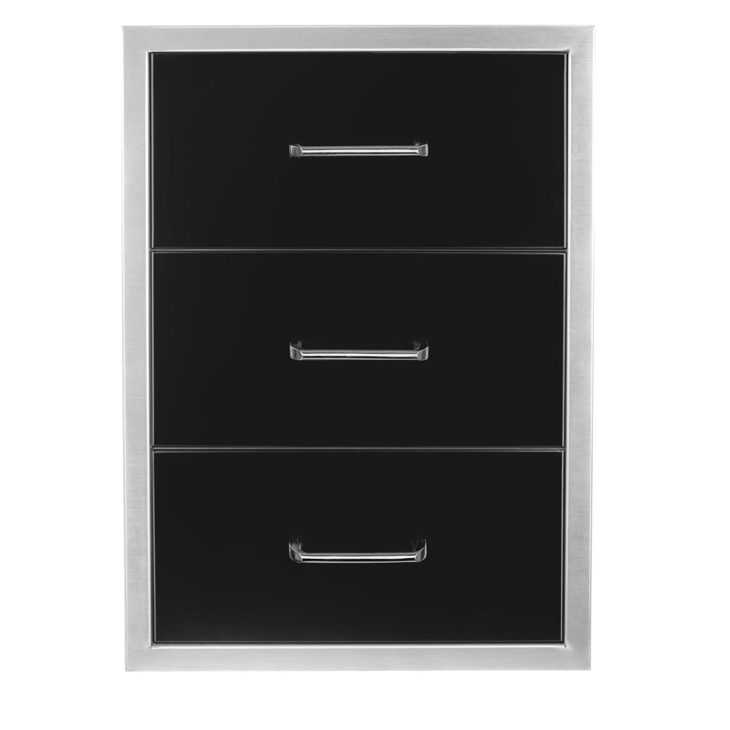 Wildfire 19 X 26 Triple Access Drawer - WF-TDW1926-BSS image