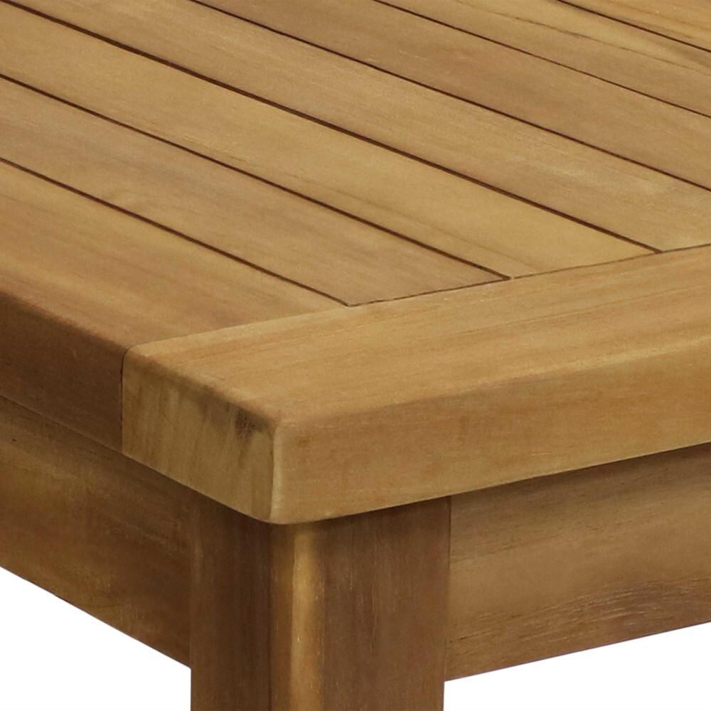 Ultimate Patio Wooden Teak Outdoor Coffee Table - Table Top Detail thumbnail