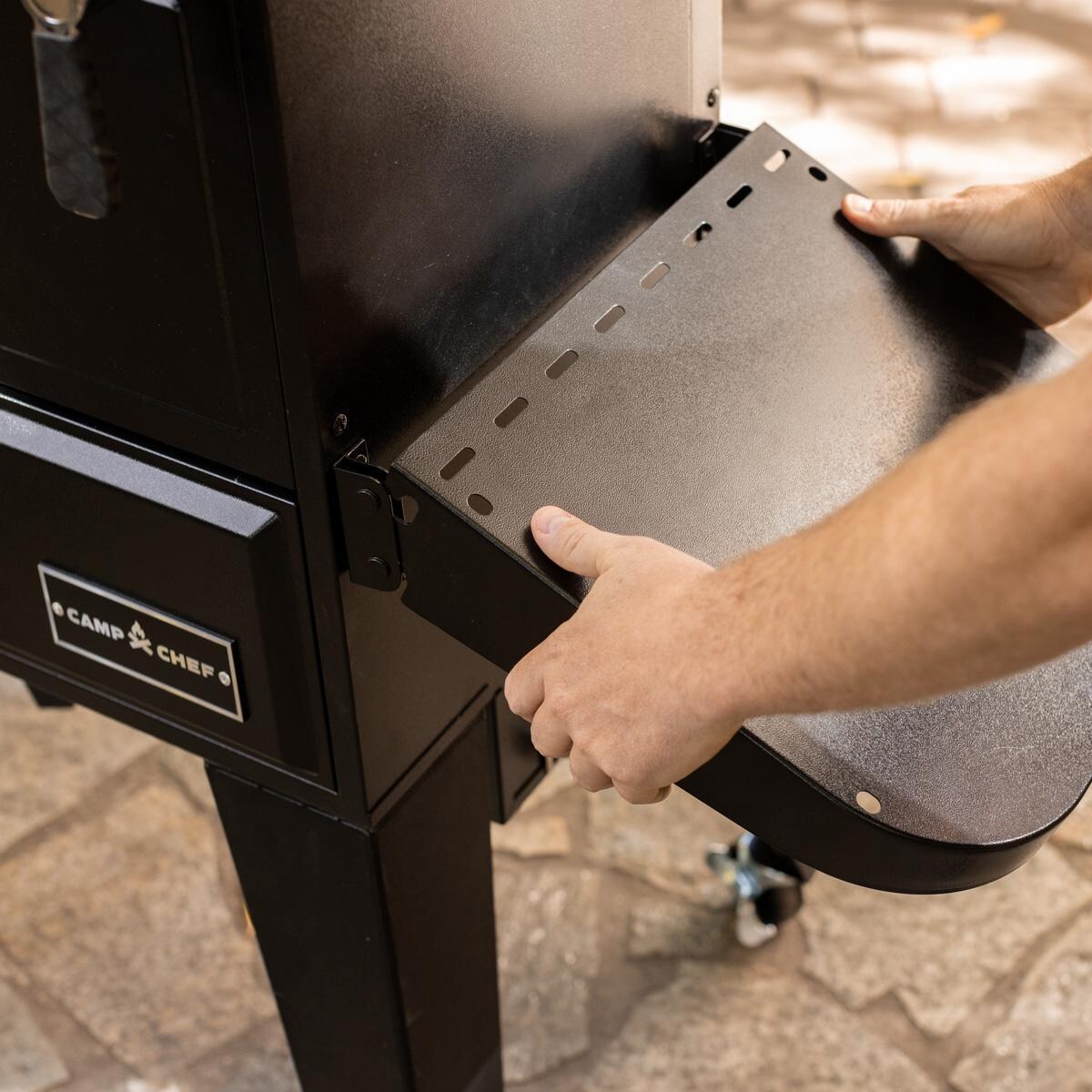 Camp Chef PGSBXXL XXL Pro WIFI Vertical Smoker - Folding Side Shelf - Detail thumbnail