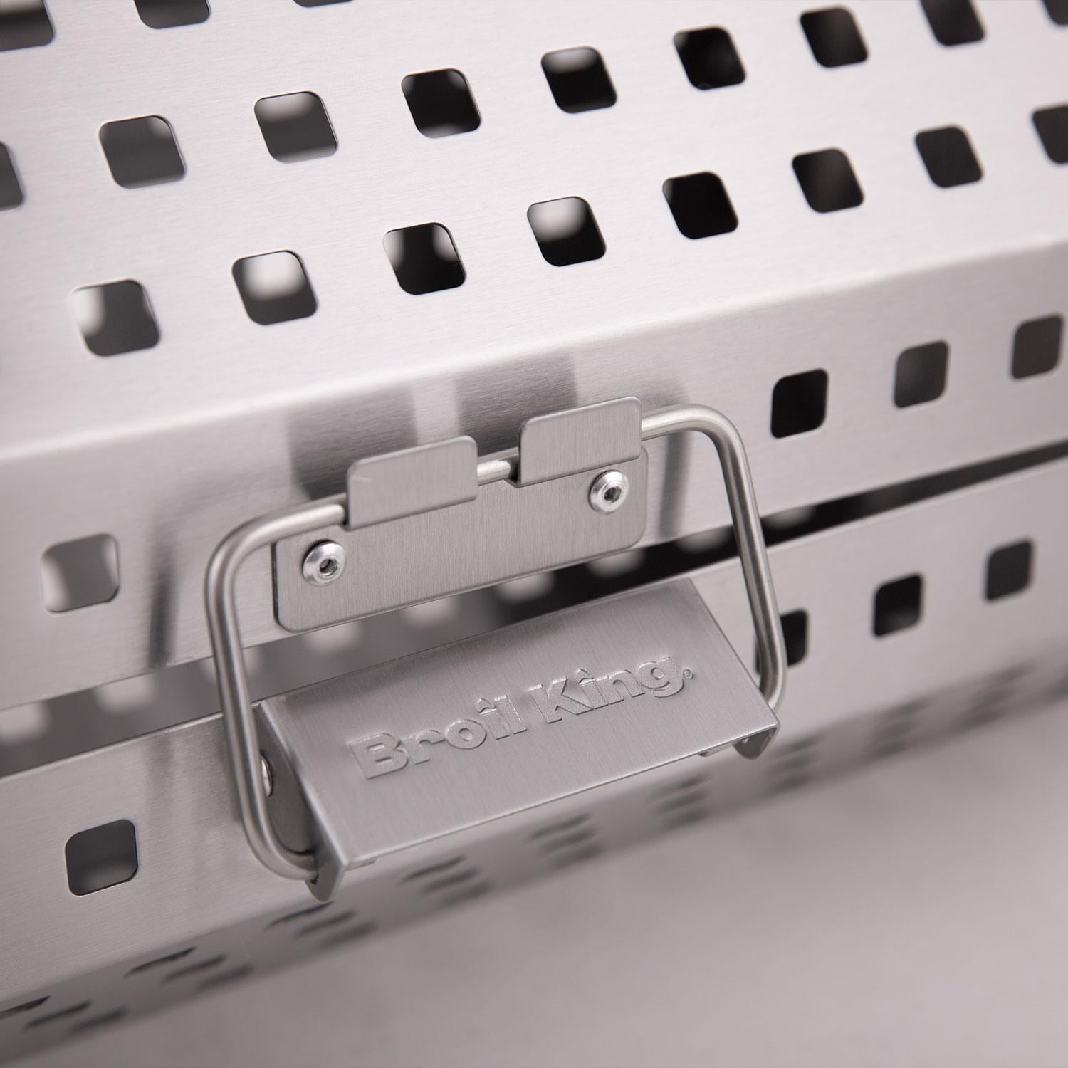 Broil King 64875 Rotisserie Tumble Basket - Basket - Close Up - Lifestyle thumbnail