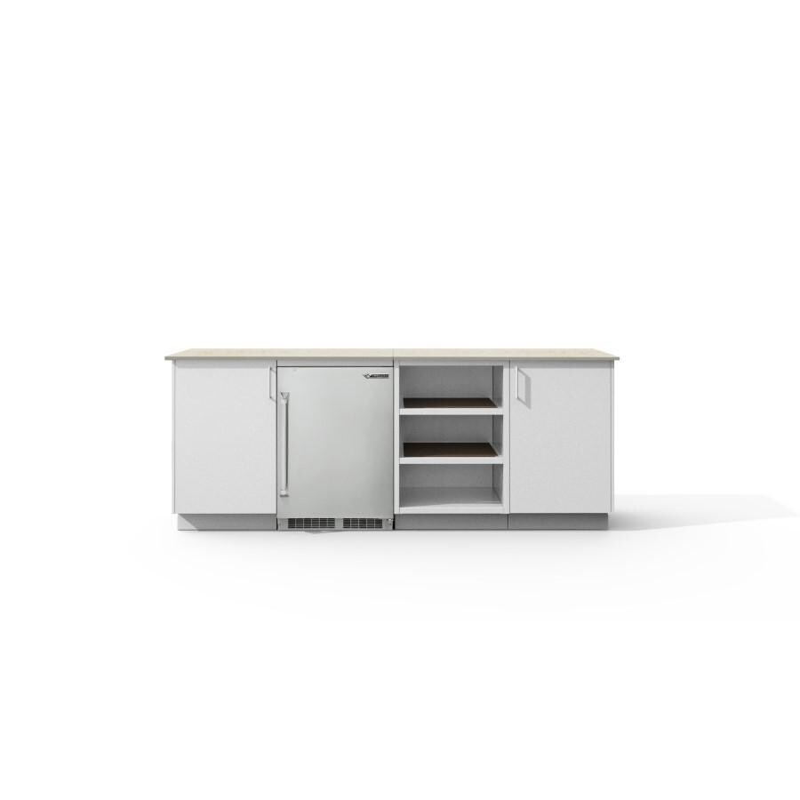 Urban Bonfire B-Skye-TwinEagles-Danae-Chantilly Skye Outdoor Kitchen w/ Twin Eagles 24-Inch 5.1 Cu. Ft. Refrigerator, Danae Countertops & Chantilly Finish thumbnail