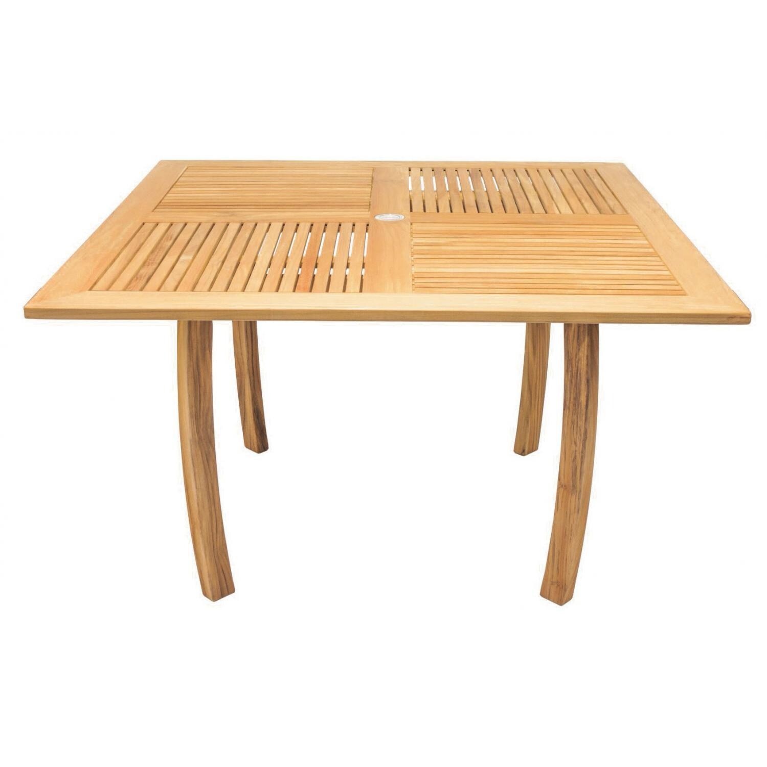 Royal Teak Collection Dolphin 50 Inch Square Teak Patio Dining Table thumbnail