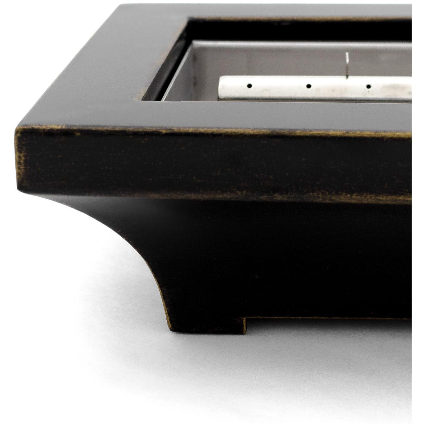 BBQGuys Signature Series Lavelle 24-Inch Table-Top Propane Fire Pit - Oil Rubbed Bronze - Finish Detail thumbnail