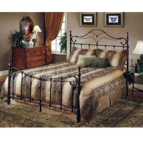 Hillsdale Bennett Antique Bronze Metal Bed With Frame - Queen