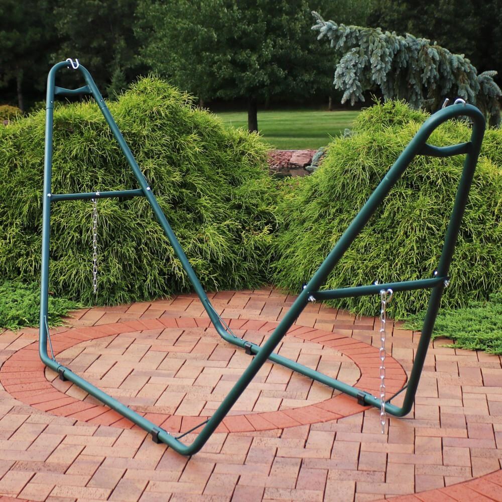 Ultimate Patio Steel Universal Multi-Use Hammock Stand - Green - Lifestyle thumbnail