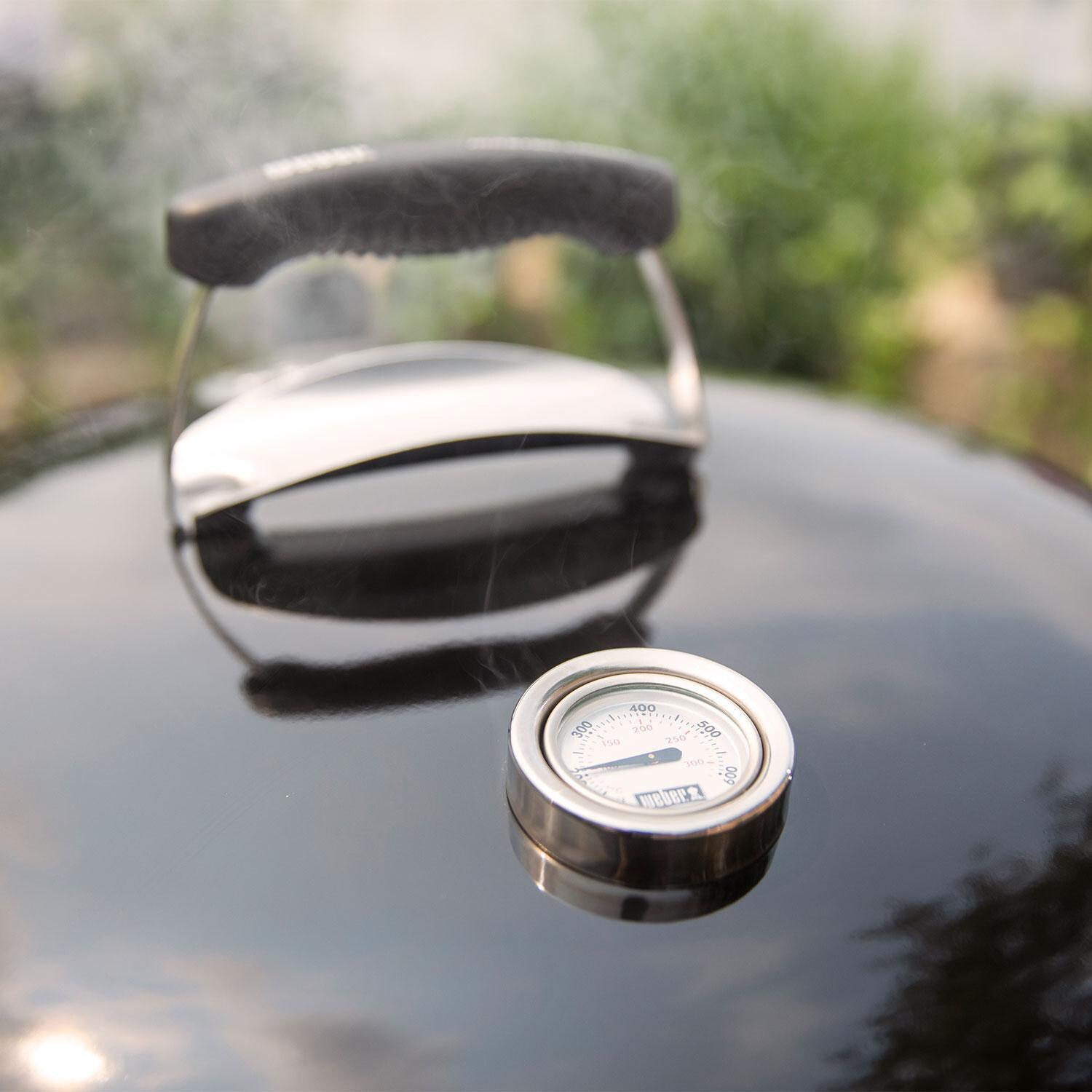 Weber 1500065 Master Touch 26-Inch Charcoal Grill With Gourmet BBQ System Cooking Grate in Smoke - Temperature Gauge - Detail thumbnail