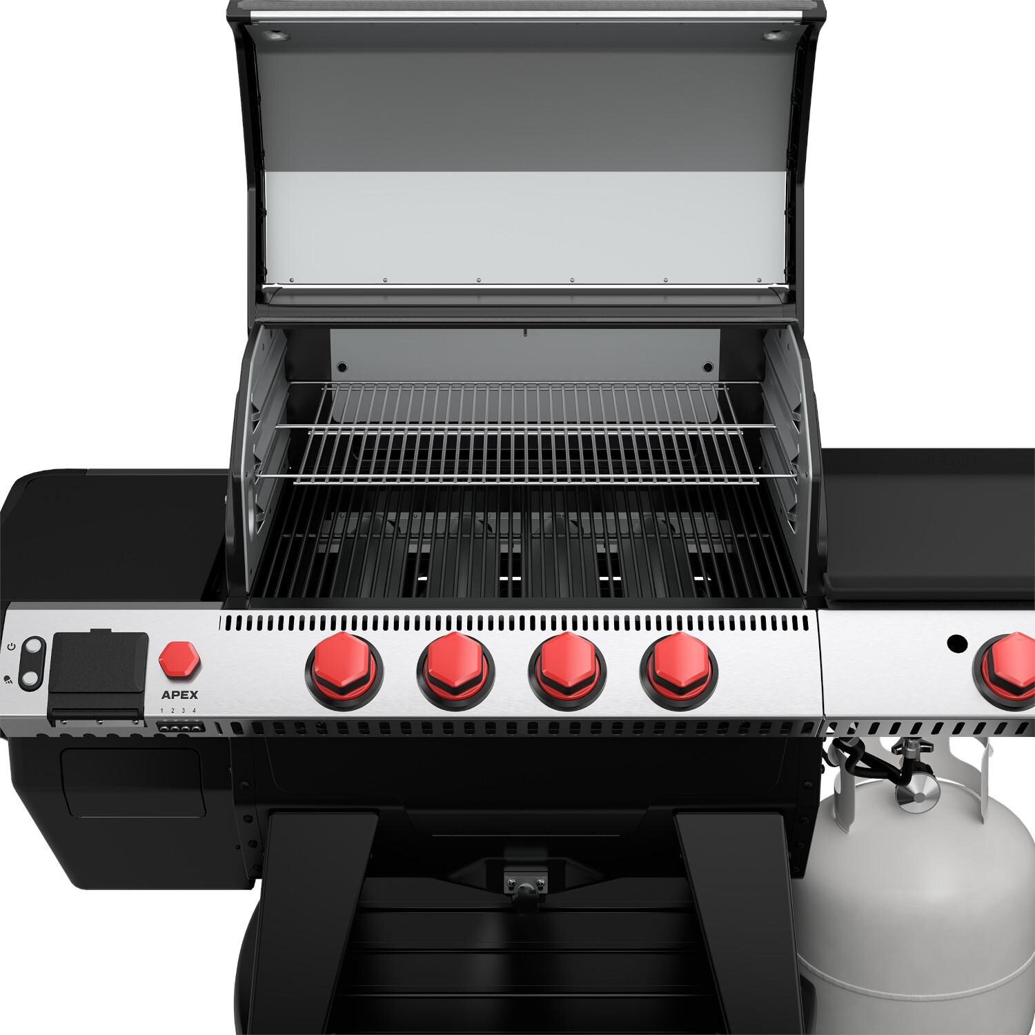 Camp Chef PG24HGSK Apex 24-Inch Pellet Grill W/ Gas Kit and Sidekick - Open Grill thumbnail