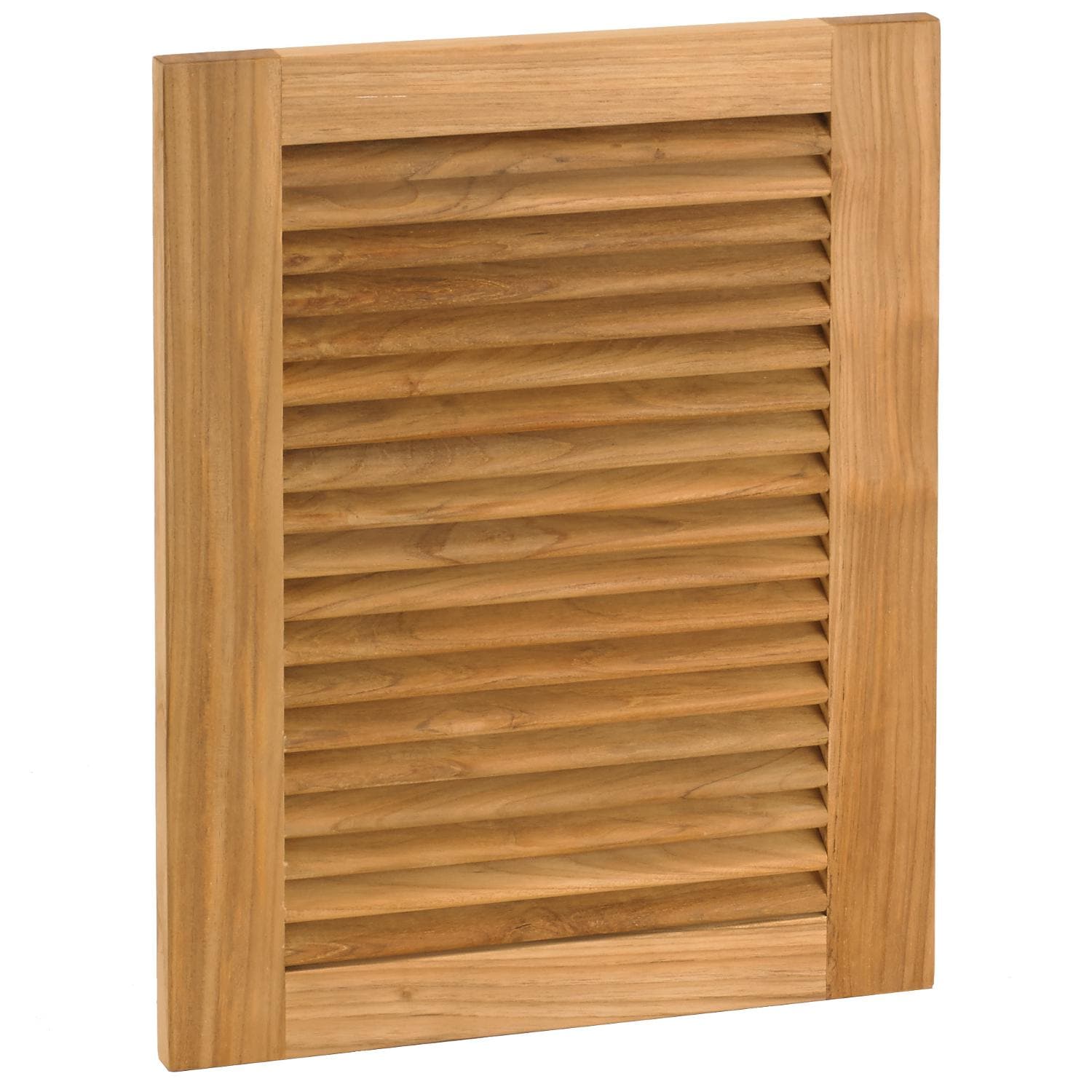 Pacific Teak 16-Inch Teak Wood Louver Door Panel - Left Hinge - DO-16-LL