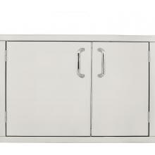 BBQGuys Kingston Series 42 X 19-Inch Stainless Steel Enclosed Water Resistant Cabinet Storage image
