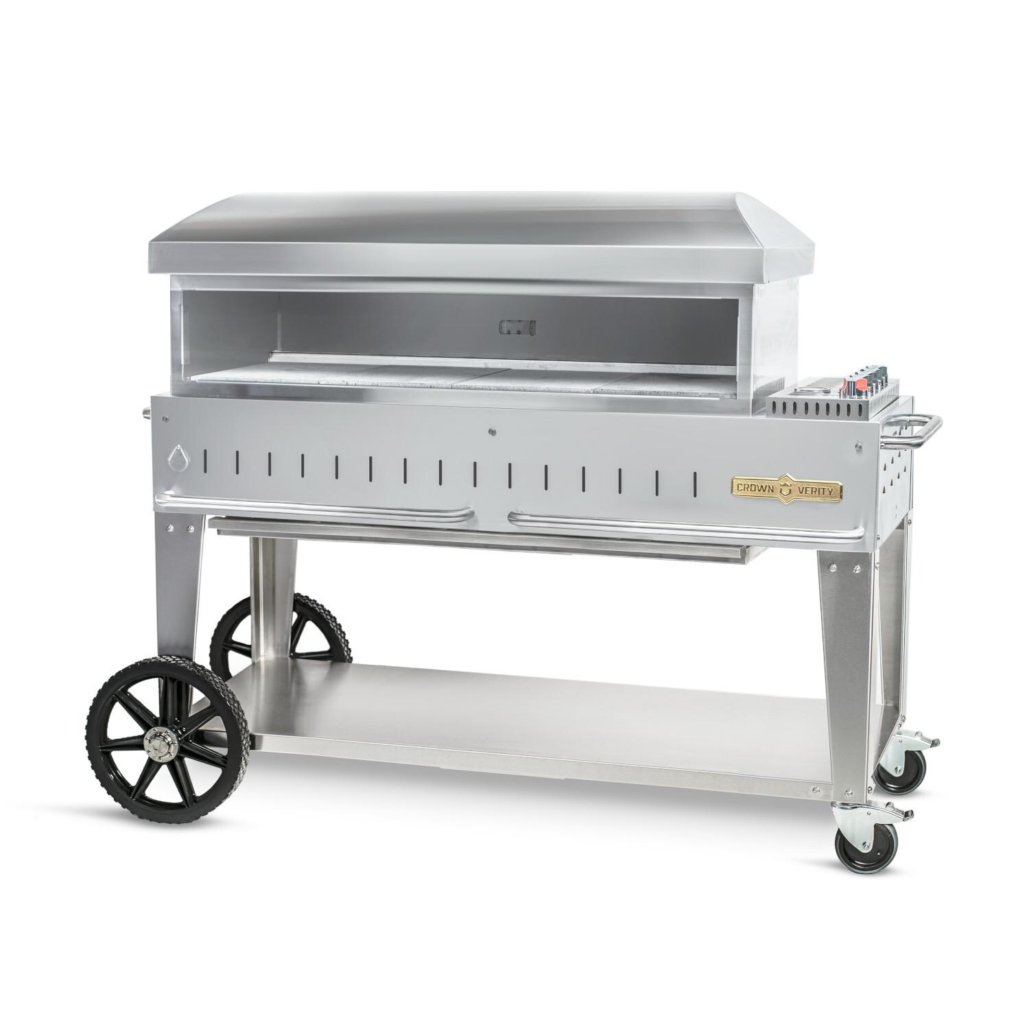 Crown Verity 48-Inch Mobile Natural Gas Pizza Oven - CV-PZ48-MB-NG