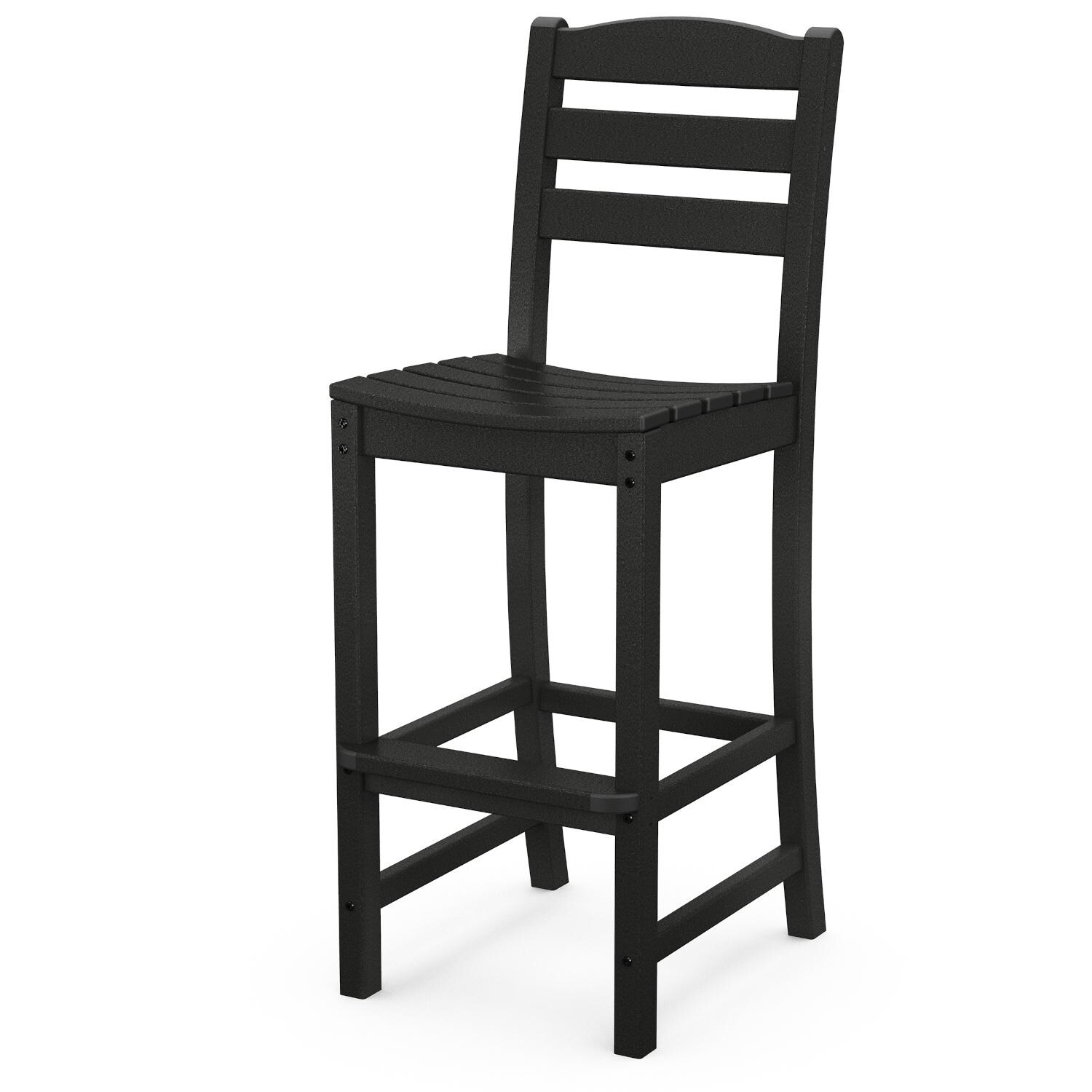 POLYWOOD La Casa Cafe Black Bar Side Chair thumbnail