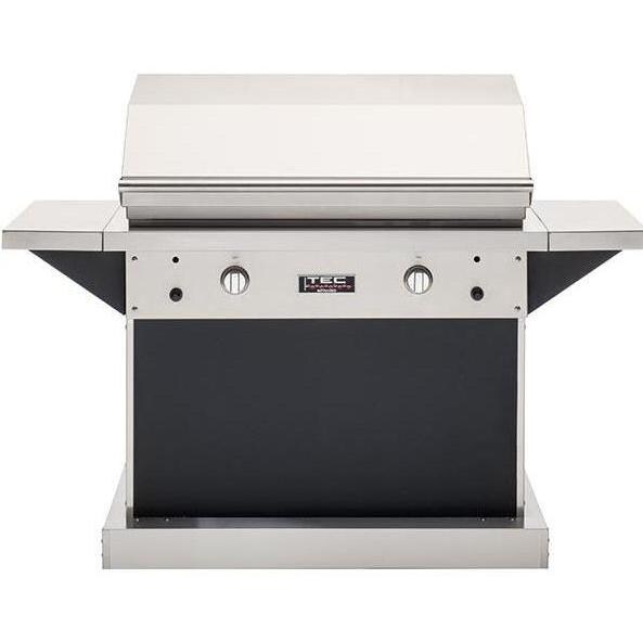 TEC Patio FR 44-Inch Freestanding Infrared Propane Gas Grill On Black Pedestal - PFR2LPPEDB thumbnail