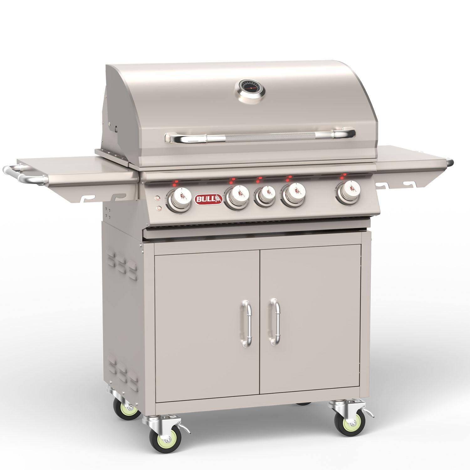 Bull 44000 Angus 30-in 4-Burner Freestanding Propane Gas Grill - Rotisserie Kit - White Background thumbnail