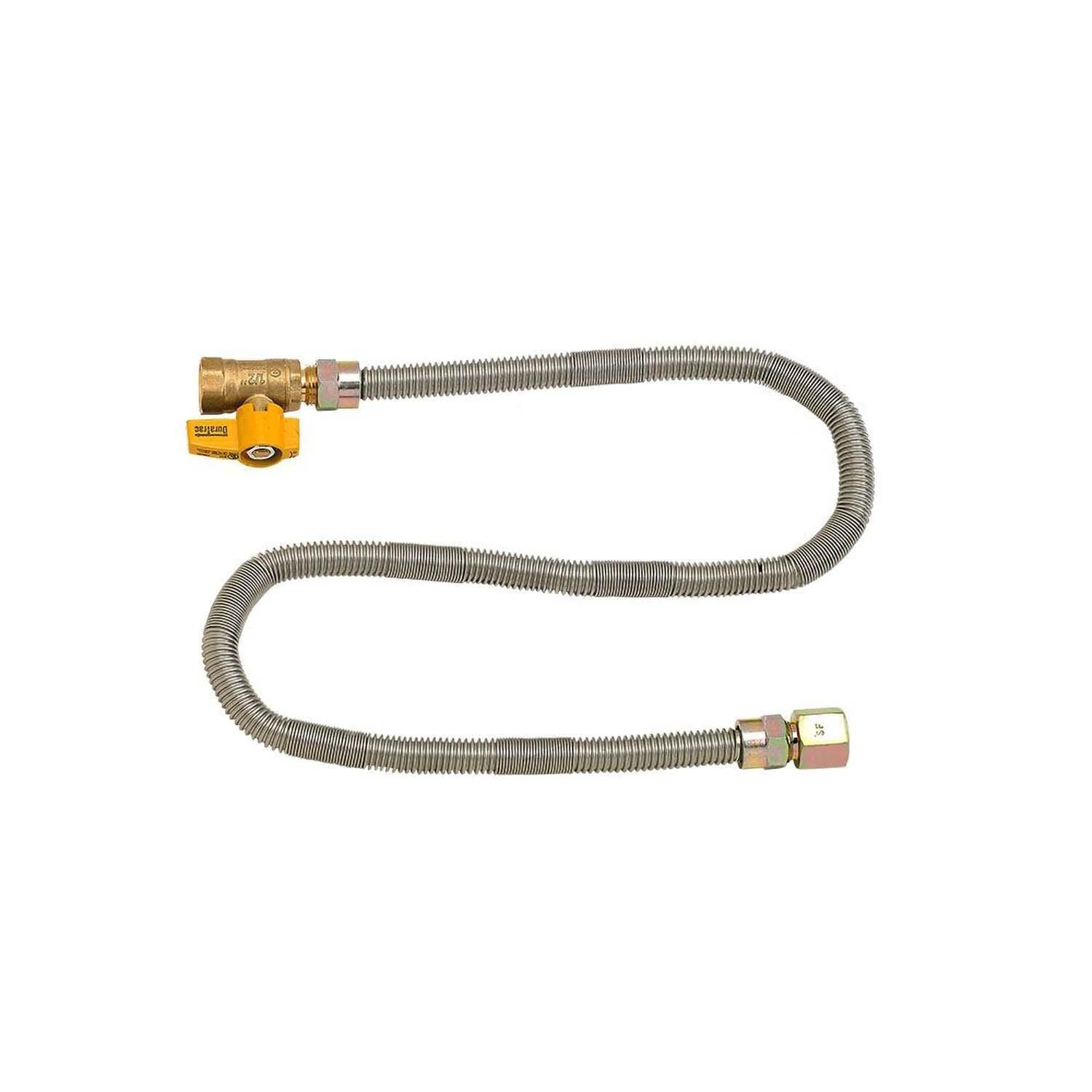 BBQGuys Signature 24 X 8 Inch Stainless Steel Rectangular Drop-In Pan with Match Light Kit - Natural Gas - Hose - White Background thumbnail