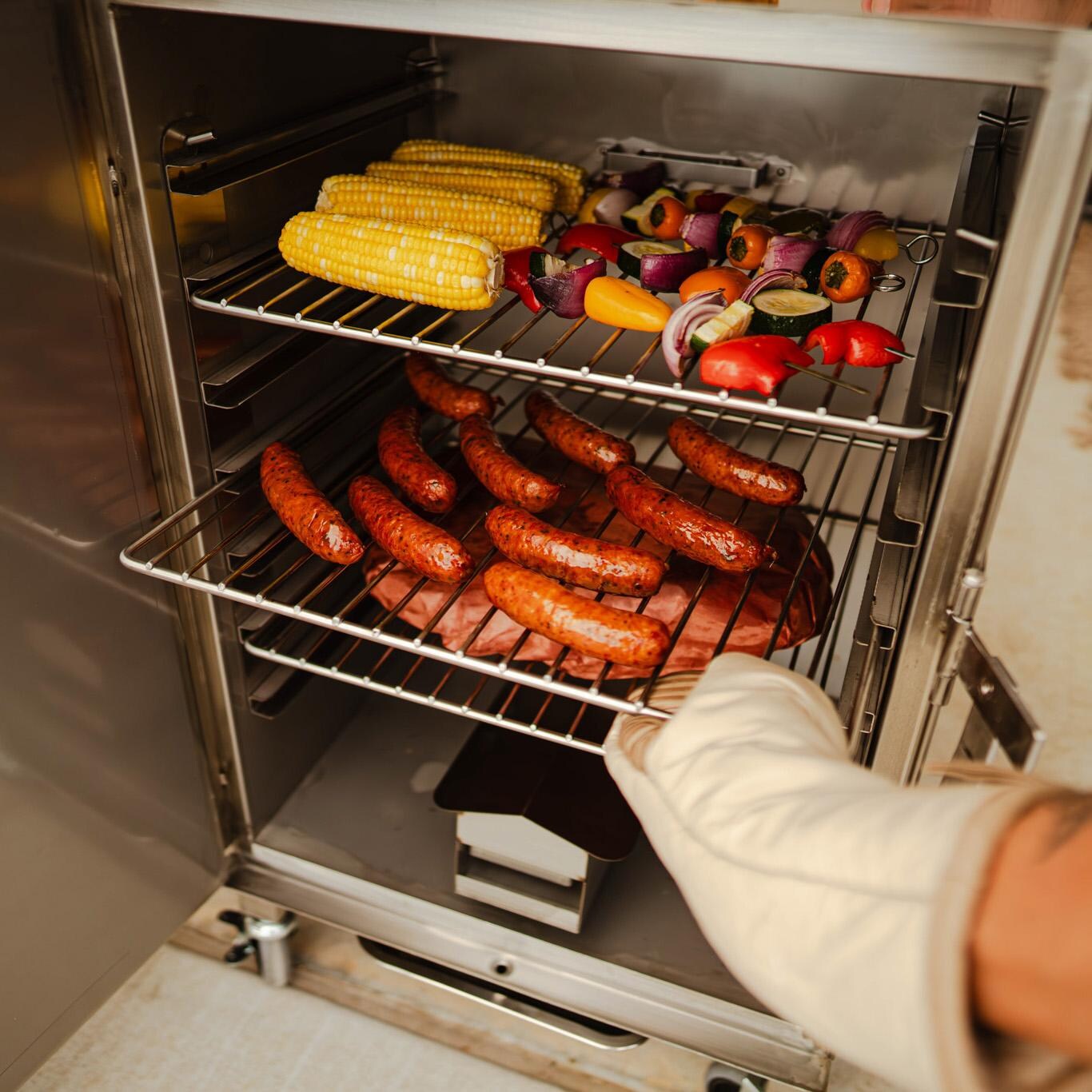 Smokin Tex 1460 The Pitmaster Legacy Series Electric Smoker - Smoking Food - Lifestyle thumbnail