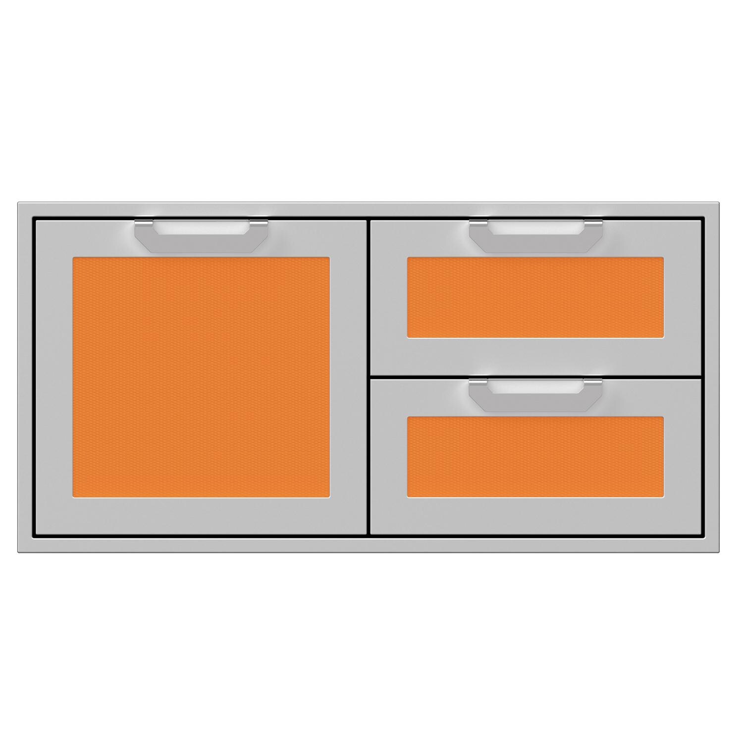 Hestan 42-Inch Double Drawer And Single Storage Door Combo - Citra - AGSDR42-OR thumbnail