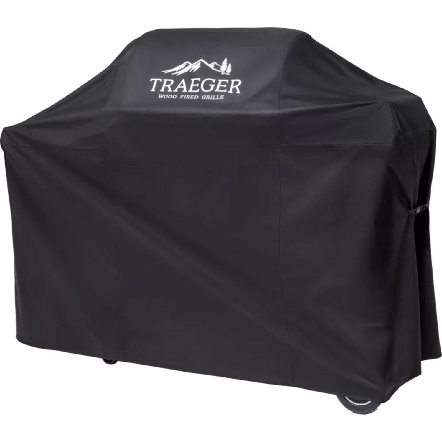 Traeger All-New Timberline Wi-Fi Controlled Wood Pellet Grill w/ WiFire 5 Pc Bundle - Angled Left - White Background thumbnail
