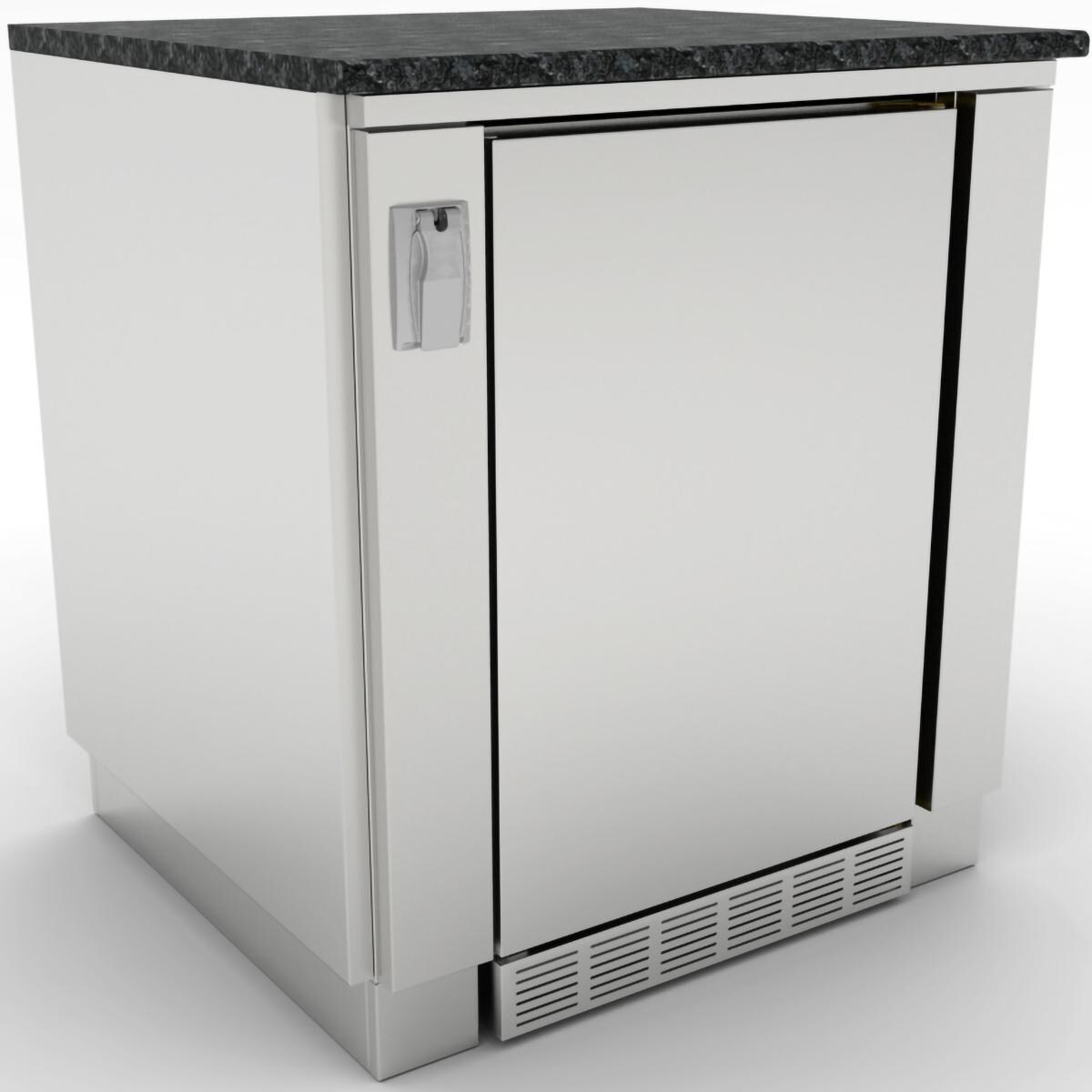 Sunstone SAC30APC 30-in Outdoor Kitchen Refrigerator Appliance Cabinet - Shown With Refrigerated (Not Included) - White Background thumbnail
