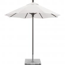 Galtech 7.5 Ft. Commercial Octagonal Aluminum Patio Market Umbrella W/ Push Lift - Antique Bronze Frame W/ Sunbrella Canvas Canvas Canopy image
