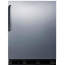 Summit 24-Inch 5.1 Cu. Ft. Compact Refrigerator / Freezer With Towel Bar Handle - Stainless Steel - CT663BCSS image