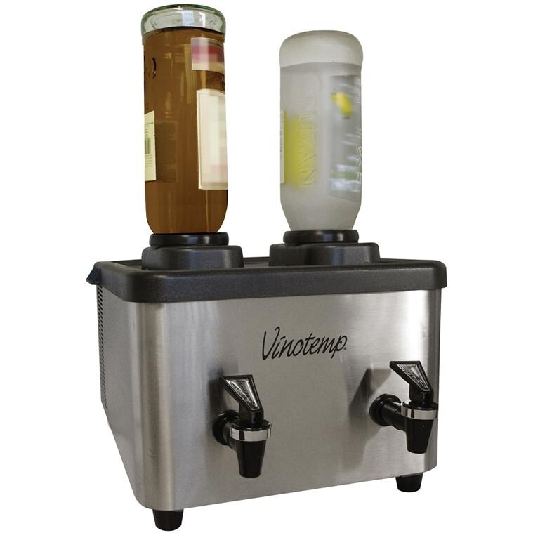 Vinotemp Double Liquor Shot Dispenser - Silver - VT-SHOTCHILLER2