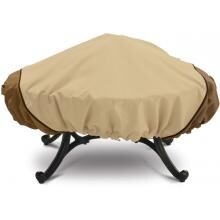 Classic Accessories Veranda Patio Fire Pit Cover - Pebble/Bark/Earth - Med. Round image