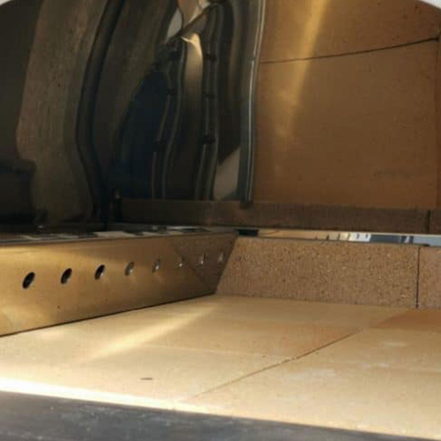 XO Appliance XOPIZZA1SS PIZZA1 Countertop Wood-Fired Pizza Oven in Black / Stainless Steel  - Before Use - Detail thumbnail