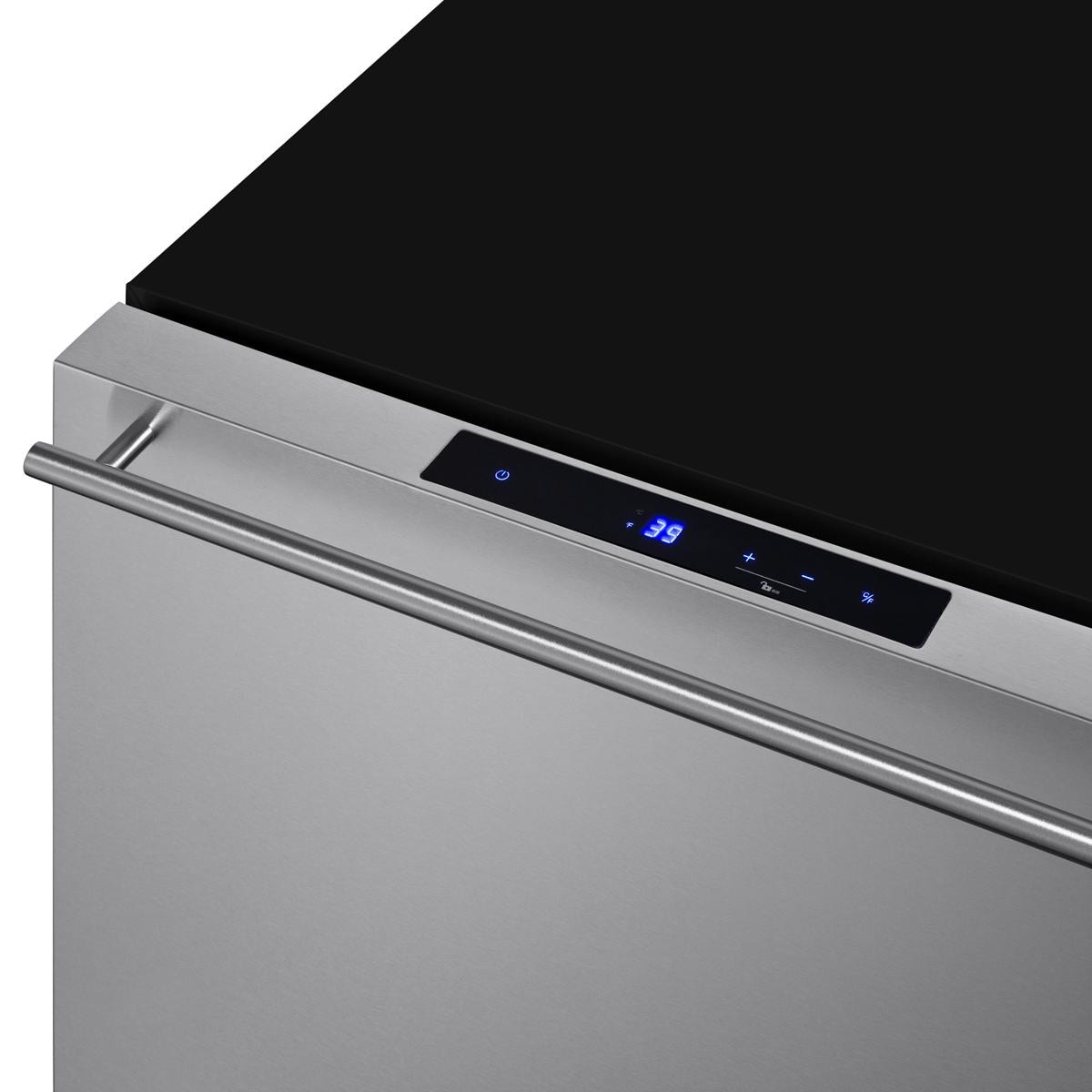 Summit Commercial 21 1/2Inch 1.6 Cu. Ft. BuiltIn Drawer Refrigerator Custom Panel Ready