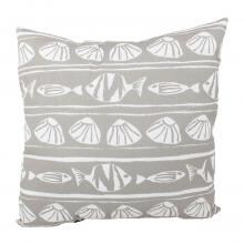 Oyster Fish Oxford Outdoor Throw Pillow By Lava Pillows - 18 X 18