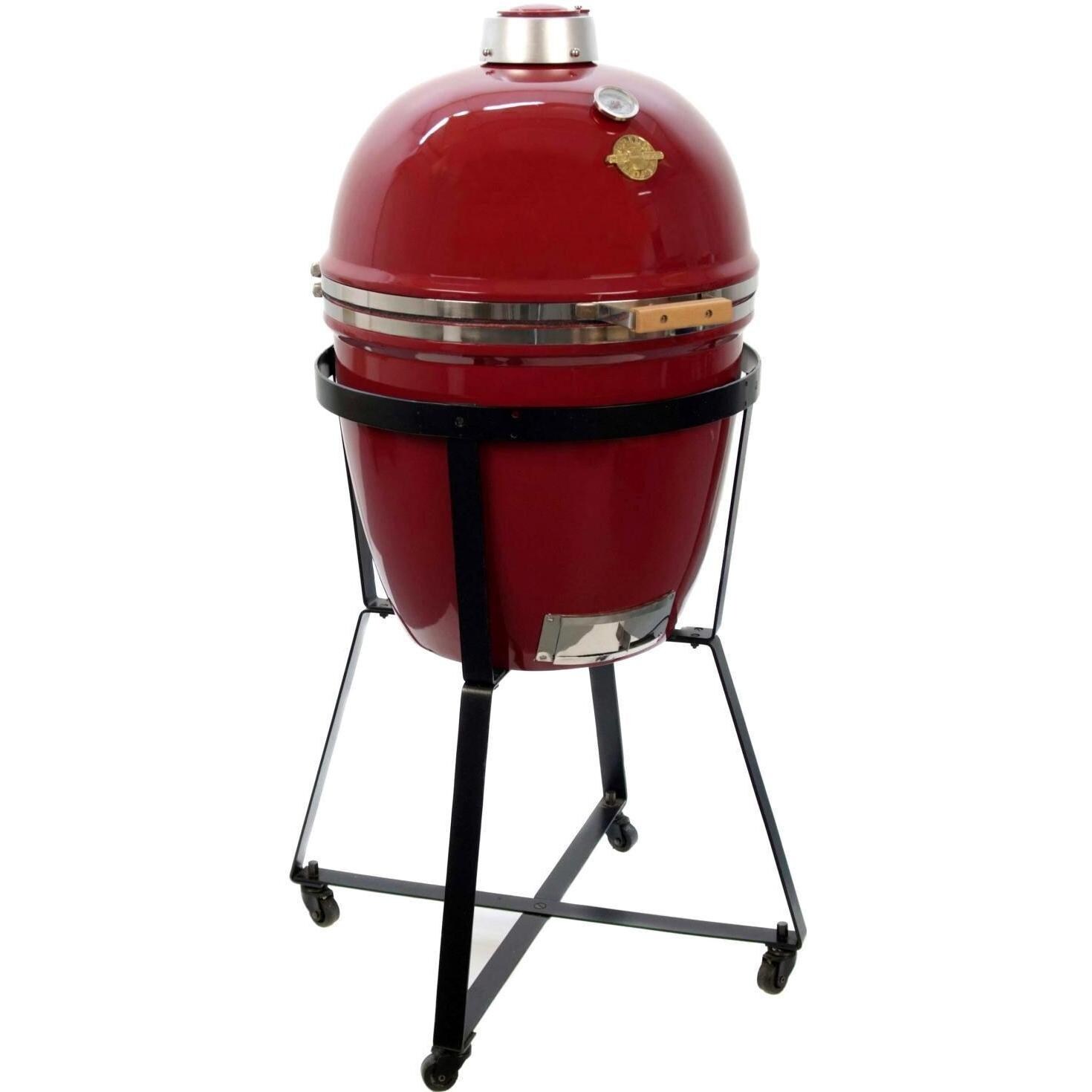 Grill Dome Infinity Series Large Kamado Grill On Dome Mobile Red