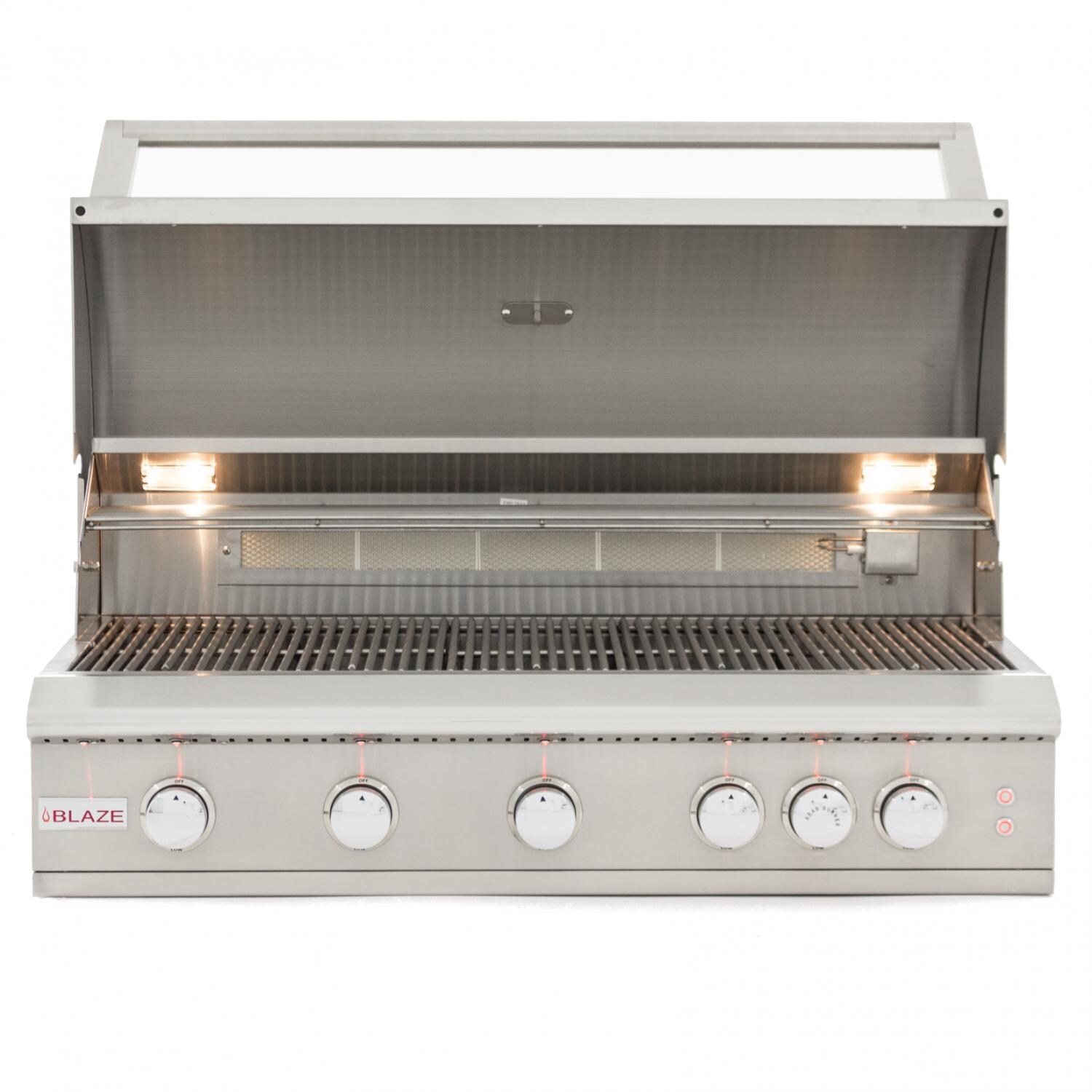 Blaze Limited Edition 40-Inch 5-Burner Built-In Natural Gas Grill With Rear Infrared Burner - ALM-5BRN-NG-R
