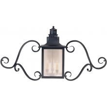 Savoy House Monte Grande Three Light 22-Inch Wall Mount Lantern With Scrolls - Slate - 5-253-25