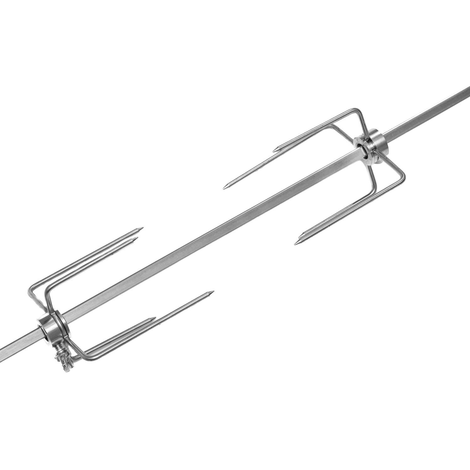 Victory BBQ-VCT3BSB-RTS 3-Burner Gas Grill Rotisserie Kit - Spit Rod with Forks thumbnail