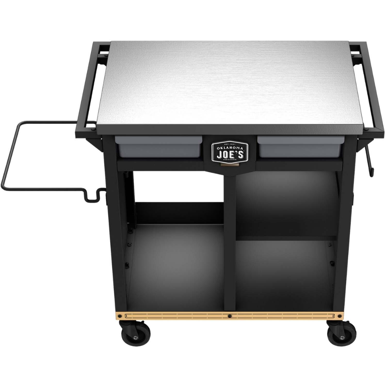 Oklahoma Joe's 23252168 Workstation Prep & Storage Cart - Top View - White Background thumbnail
