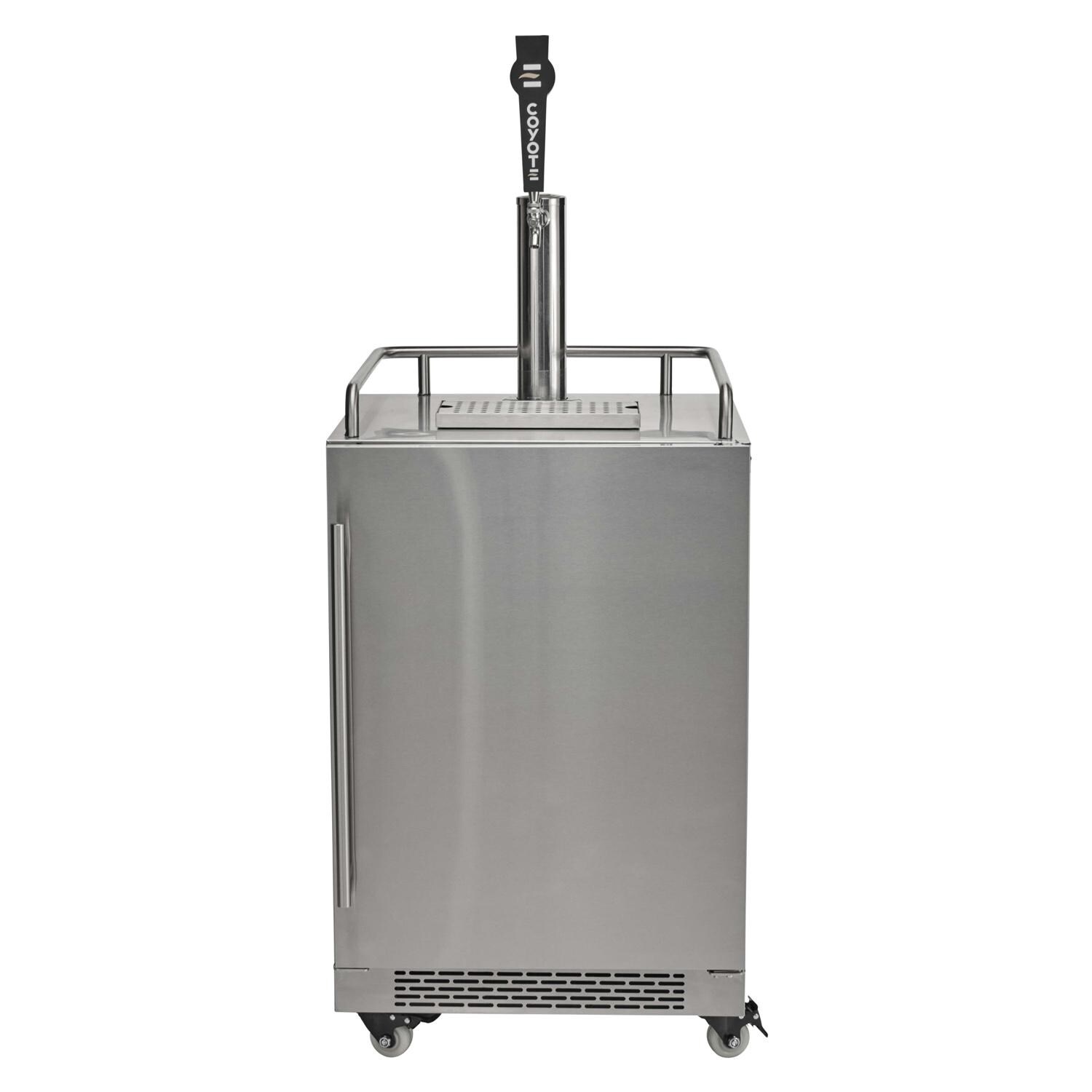 Coyote Outdoor Living C124KEG 24 Inch Kegerator - Kegerator w/ Tap - White Background thumbnail