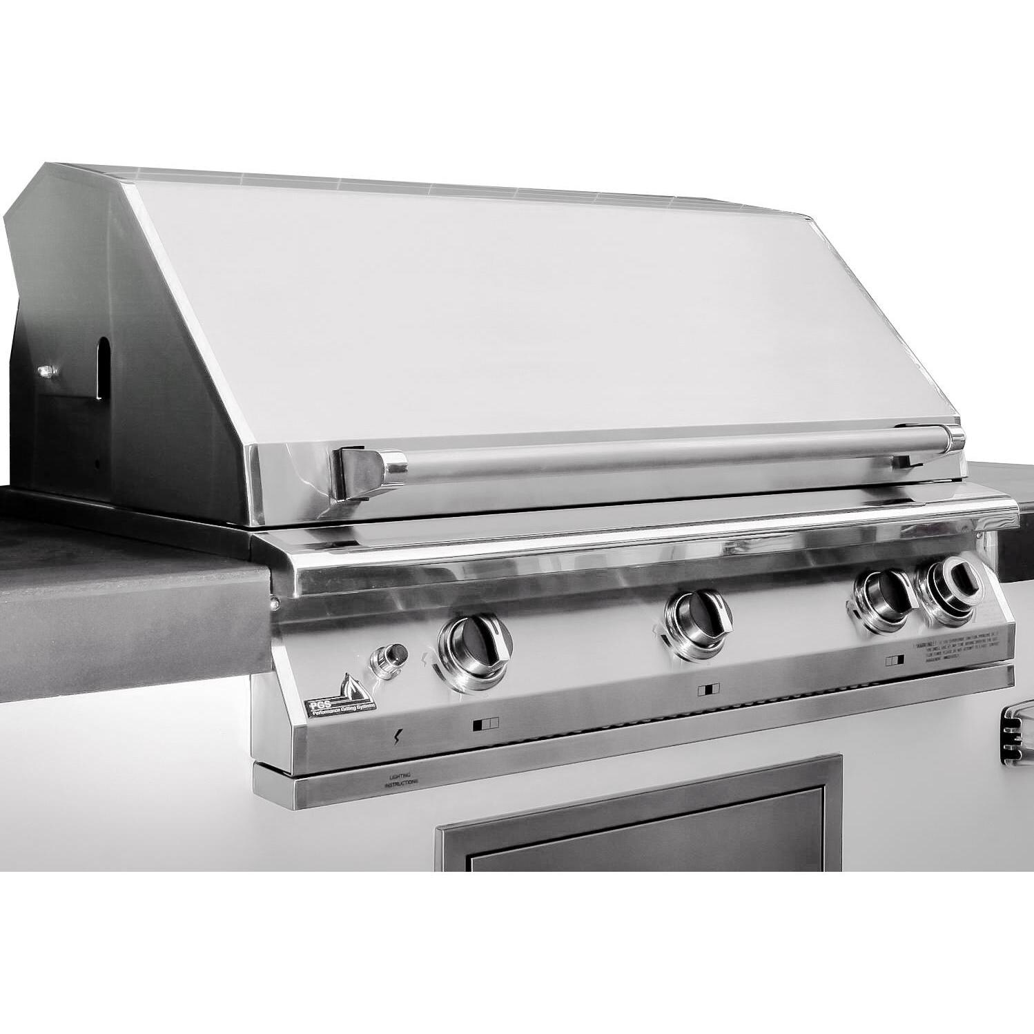 PGS T-Series Commercial 39-Inch Built-In Natural Gas Grill With Timer - S36TNG thumbnail