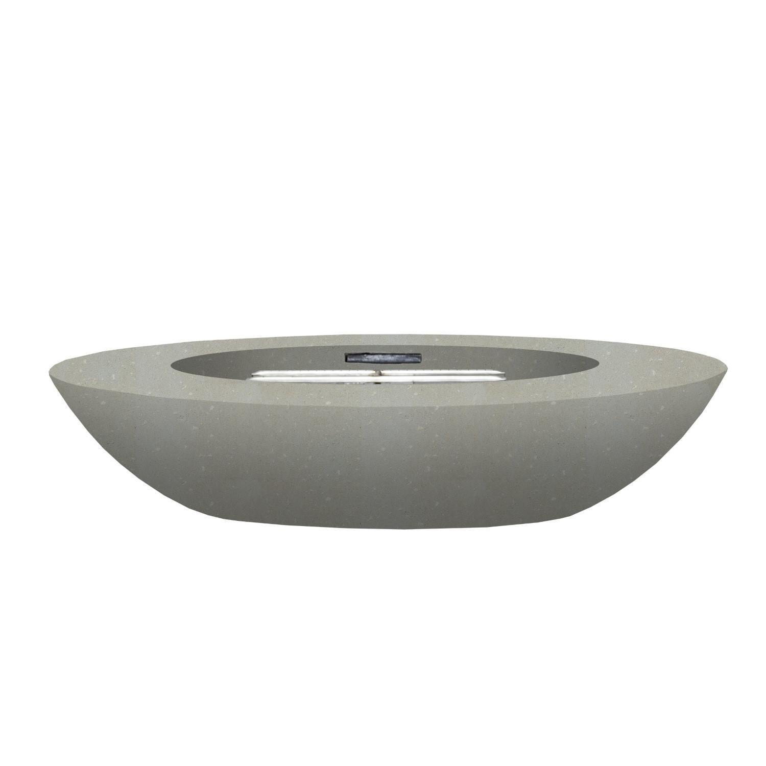 Ovale 79-in Round GFRC Propane Fire Bowl in Natural by Prism Hardscapes