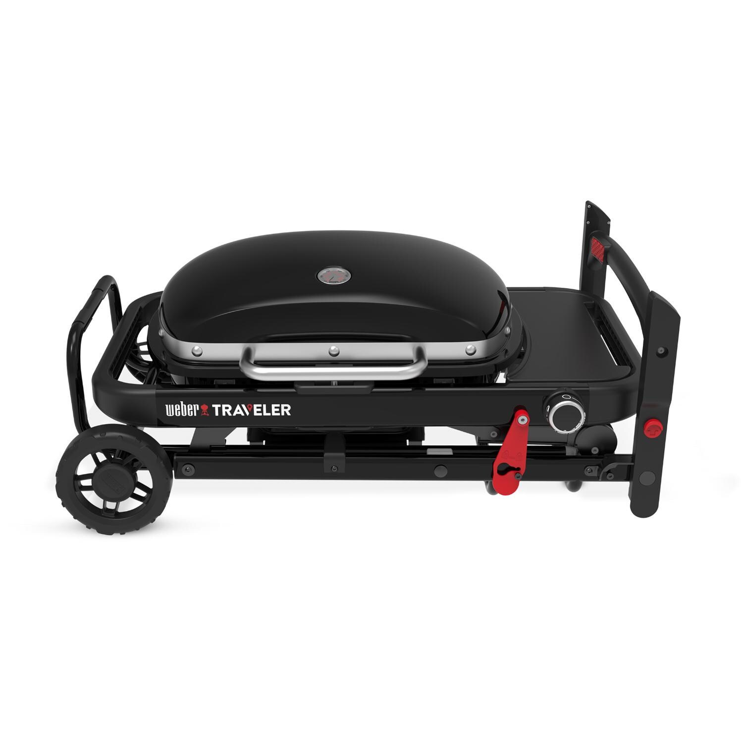 Weber Traveler Compact Portable Propane Grill - Black - 1501741 - Folded - White Background thumbnail