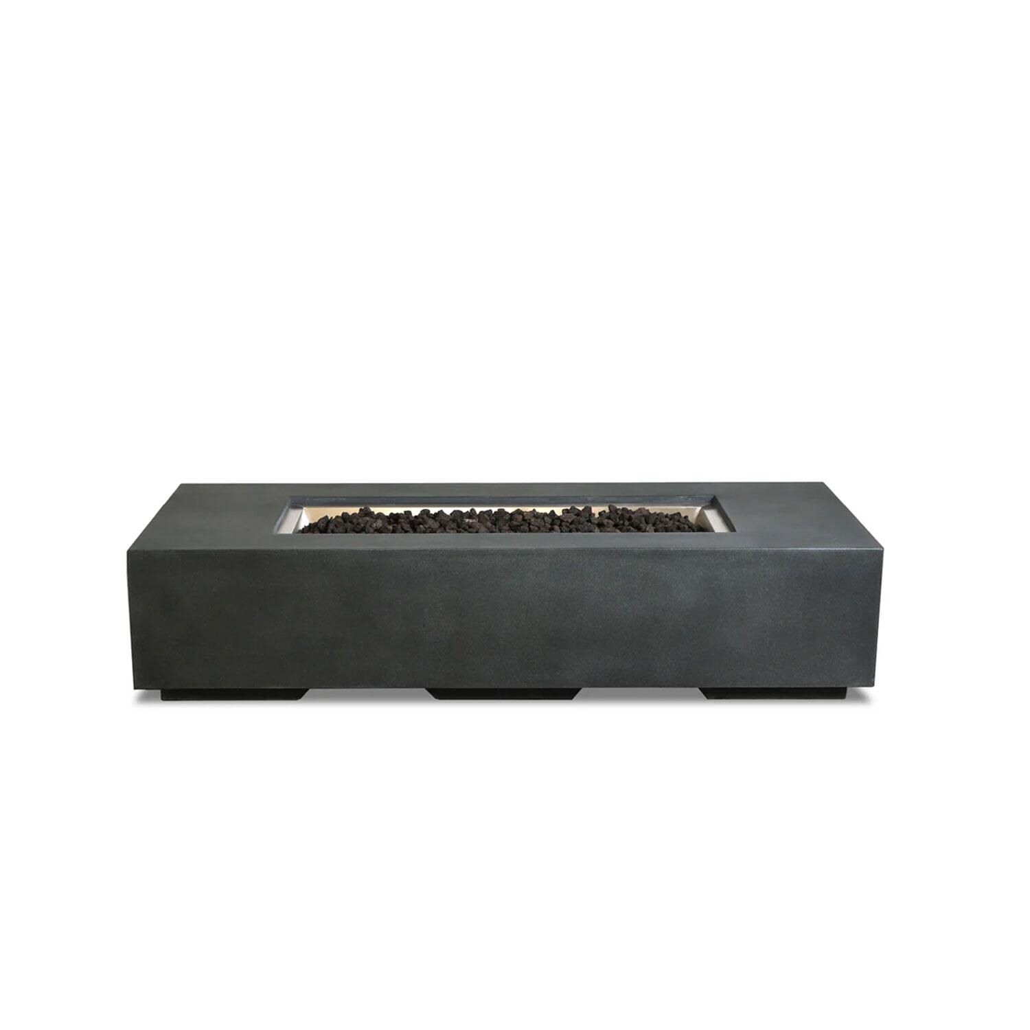 Glenwood 72-in Rectangular Concrete Natural Gas Fire Pit in Graphite by Lakeview Outdoor Designs - Off - White Background thumbnail