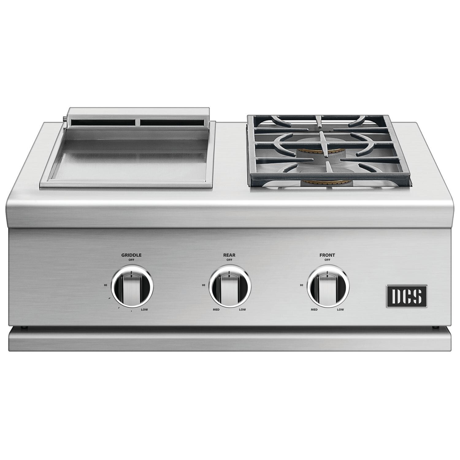 DCS GDSBE1-302-N Series 9 30-Inch Natural Gas Double Side Burner with Griddle thumbnail