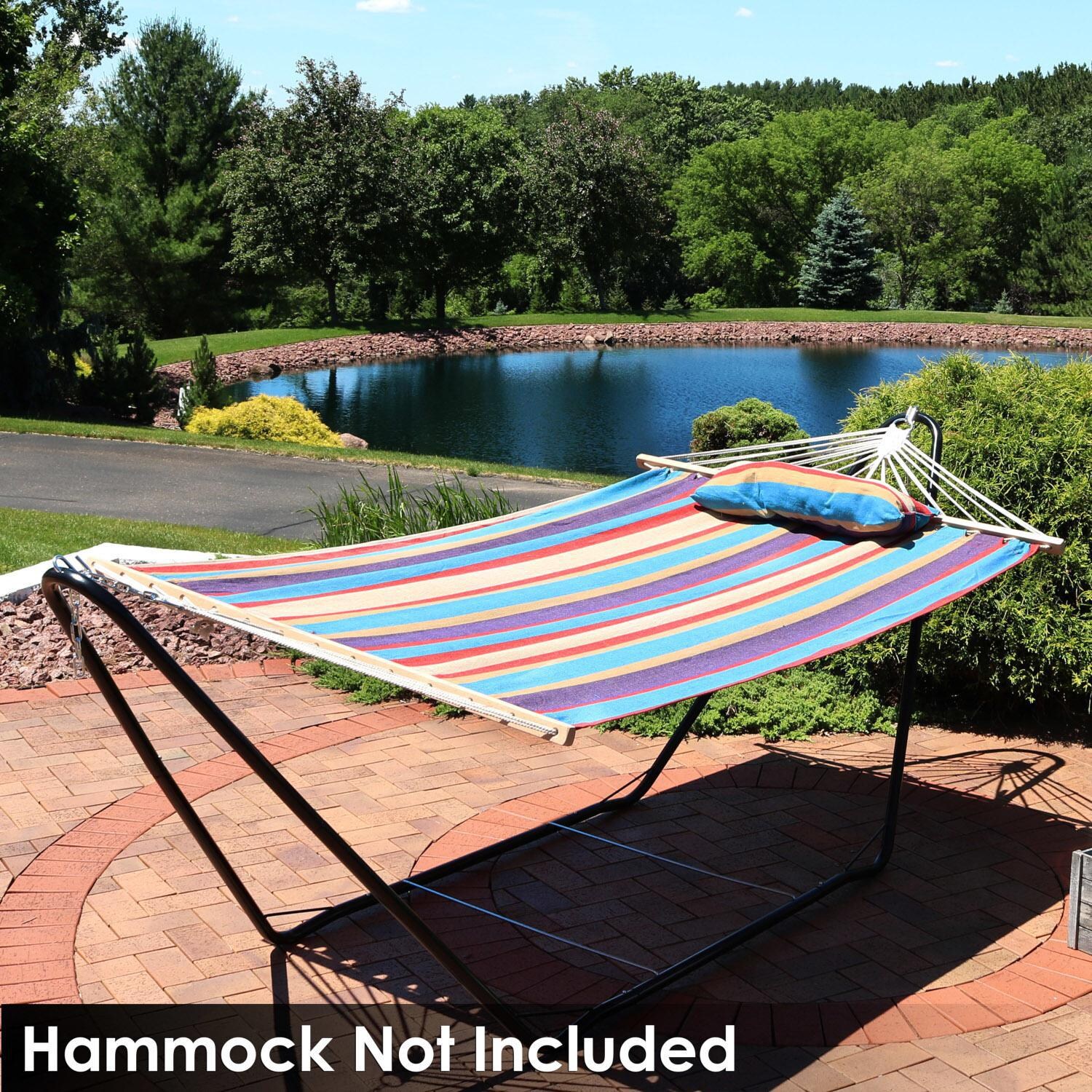 Ultimate Patio Steel Portable Hammock Stand - Black - With Hammock thumbnail