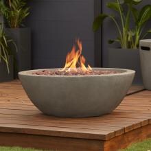 Real Flame Riverside 36-Inch Round Propane Fire Bowl - Glacier Gray - C539LP-GLG image