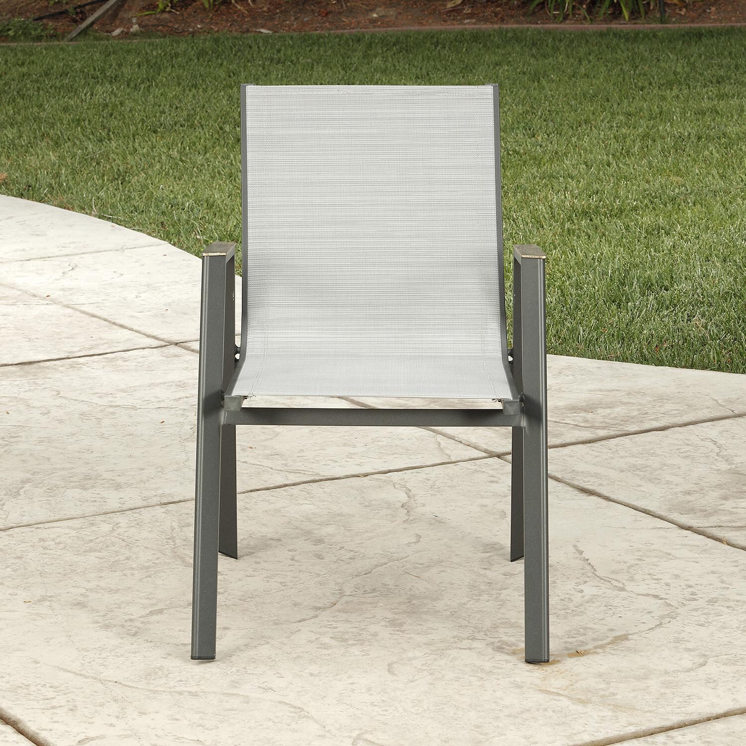 Lakeview Outdoor Designs Amite 9 Piece Aluminum Patio Dining Set - Patio Dining Chair Front thumbnail