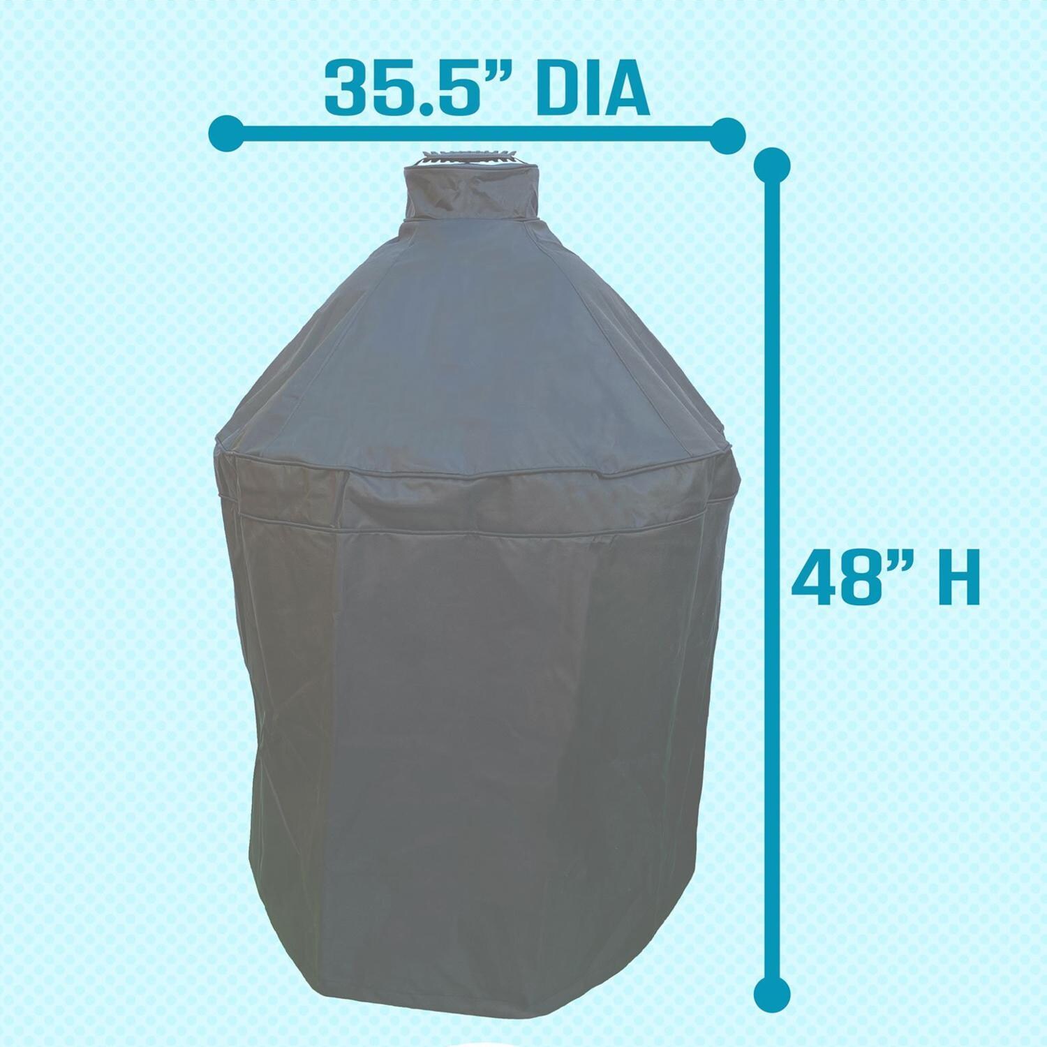 Holland Bar Stool Co B08CDMRBPM University of Alabama Universal Kamado Grill Cover - Dimensional