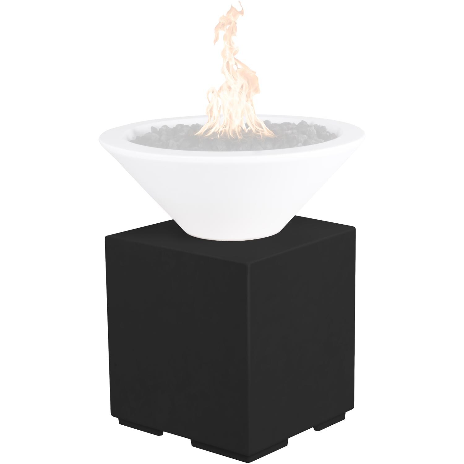 Black GFRC Pillar with Black Bowl thumbnail