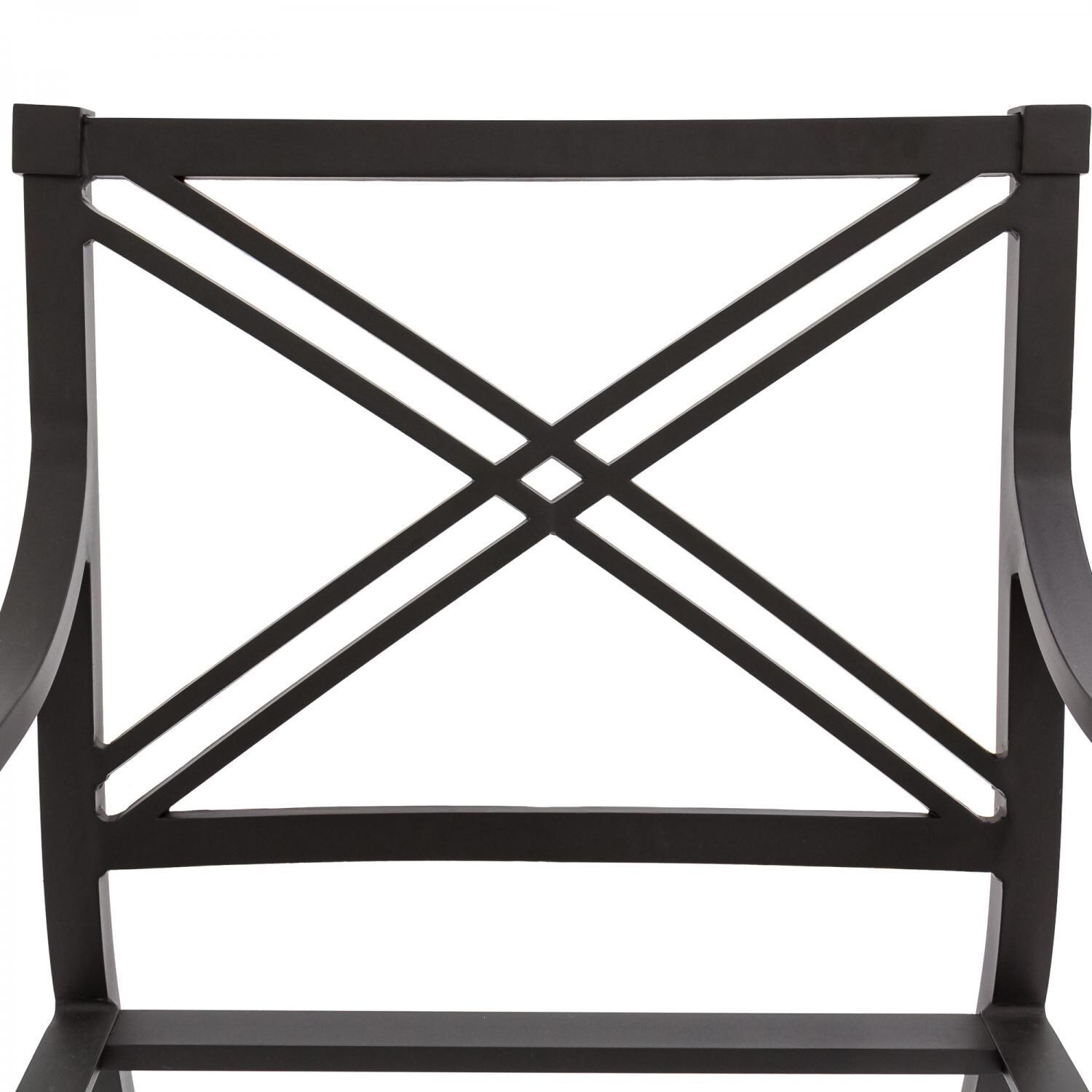 Audubon Aluminum Patio Chair Back Detail thumbnail